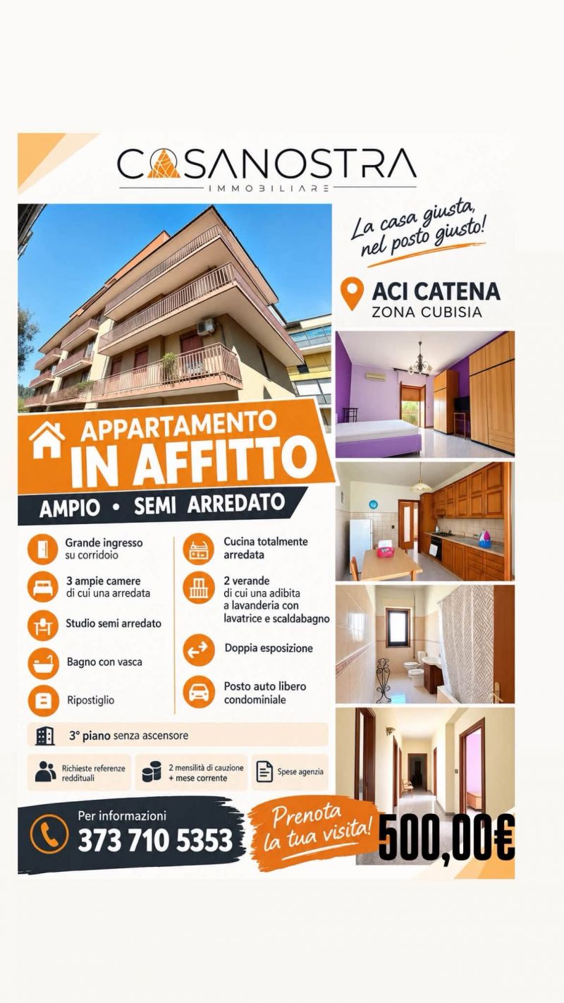 AFFITTO ACI CATENA NORD 4 VANI...